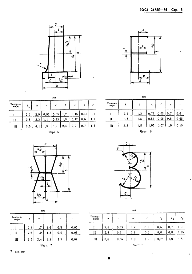ГОСТ 21755-76 Аппараты телеграфные буквопечатающие стартстопные пятиэлементного кода. Шрифты. Размеры символов и их начертание (фото 4 из 25)