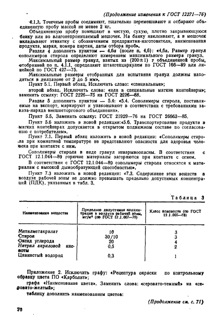 ГОСТ 12271-76 Сополимеры стирола. Технические условия (фото 17 из 19)
