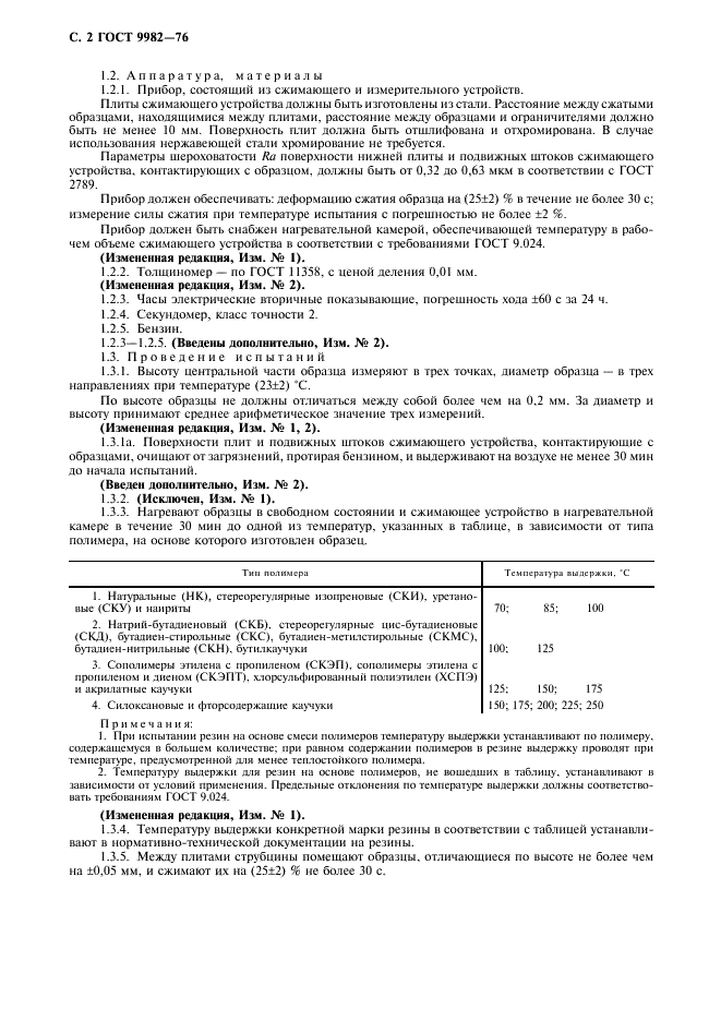 ГОСТ 9982-76 Резина. Методы определения релаксации напряжения при сжатии (фото 3 из 10)