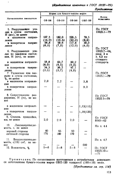 ГОСТ 10127-75 Бумага-основа влагопрочная для шлифовальных шкурок. Технические условия (фото 8 из 18)