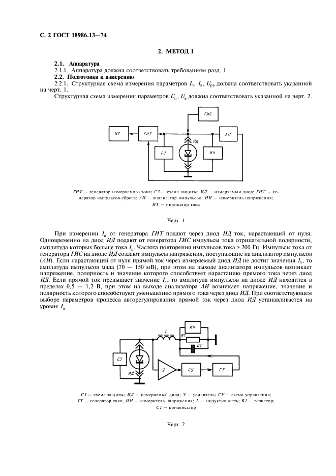 ГОСТ 18986.13-74 Диоды полупроводниковые туннельные. Методы измерения пикового тока, тока впадины, пикового напряжения, напряжения впадины, напряжения раствора (фото 3 из 7)