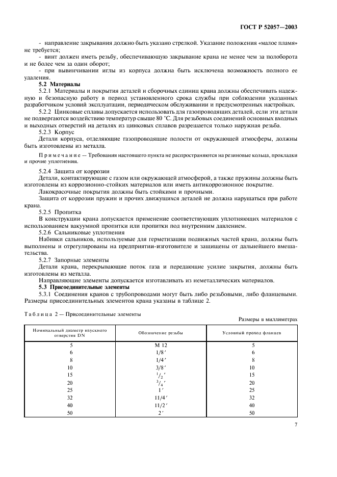 ГОСТ Р 52057-2003 Краны для газовых аппаратов. Общие технические требования и методы испытаний (фото 12 из 25)