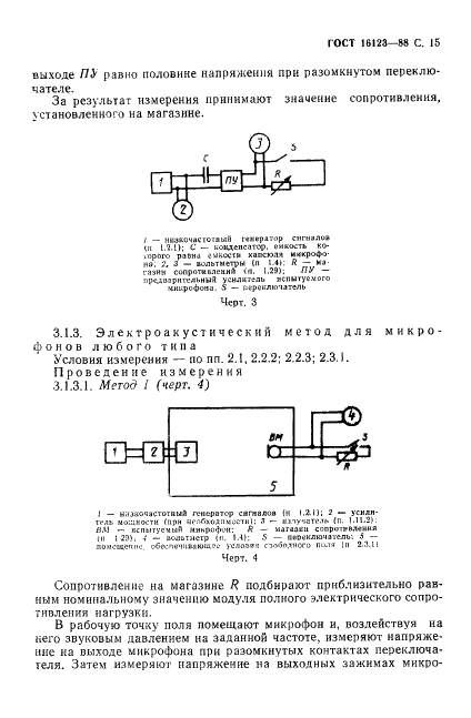 ГОСТ 16123-88 Микрофоны. Методы измерений электроакустических параметров (фото 16 из 65)