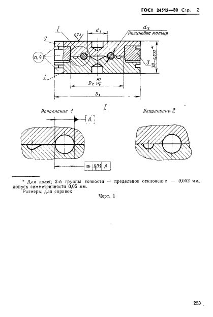 ГОСТ 24515-80 Пакеты быстросменные с горизонтальным разъемом пресс-форм для изготовления резиновых колец круглого сечения с внутренними диаметрами от 2,8 до 9,7 мм. Конструкция и размеры (фото 2 из 17)