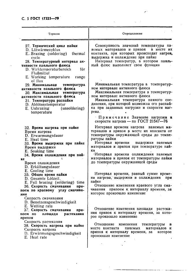 ГОСТ 17325-79 Пайка и лужение. Основные термины и определения (фото 6 из 22)