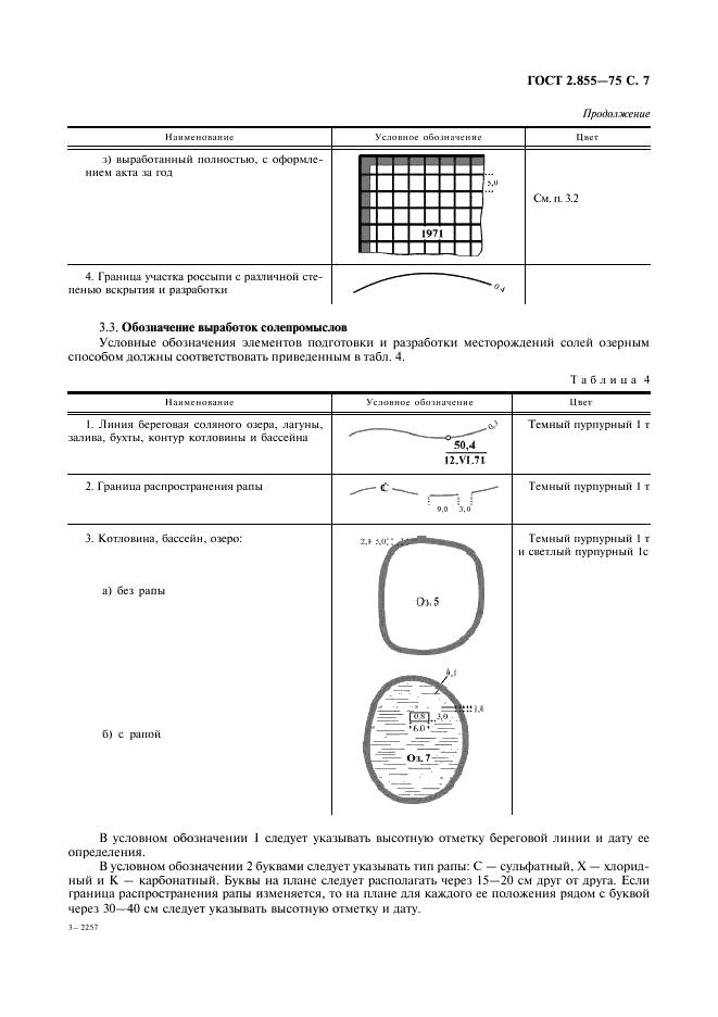 ГОСТ 2.855-75 Горная графическая документация. Обозначения условные горных выработок (фото 8 из 31)