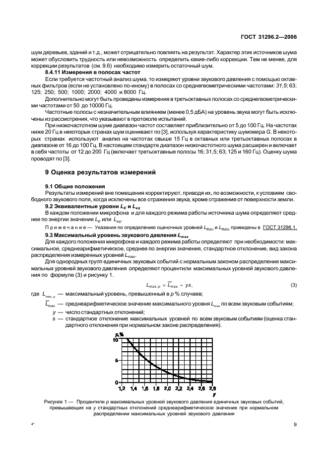 ГОСТ 31296.2-2006 Шум. Описание, измерение и оценка шума на местности. Часть 2. Определение уровней звукового давления (фото 13 из 35)