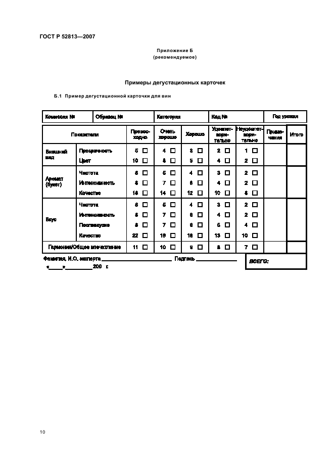 ГОСТ Р 52813-2007 Продукция винодельческая. Методы органолептического анализа (фото 12 из 16)