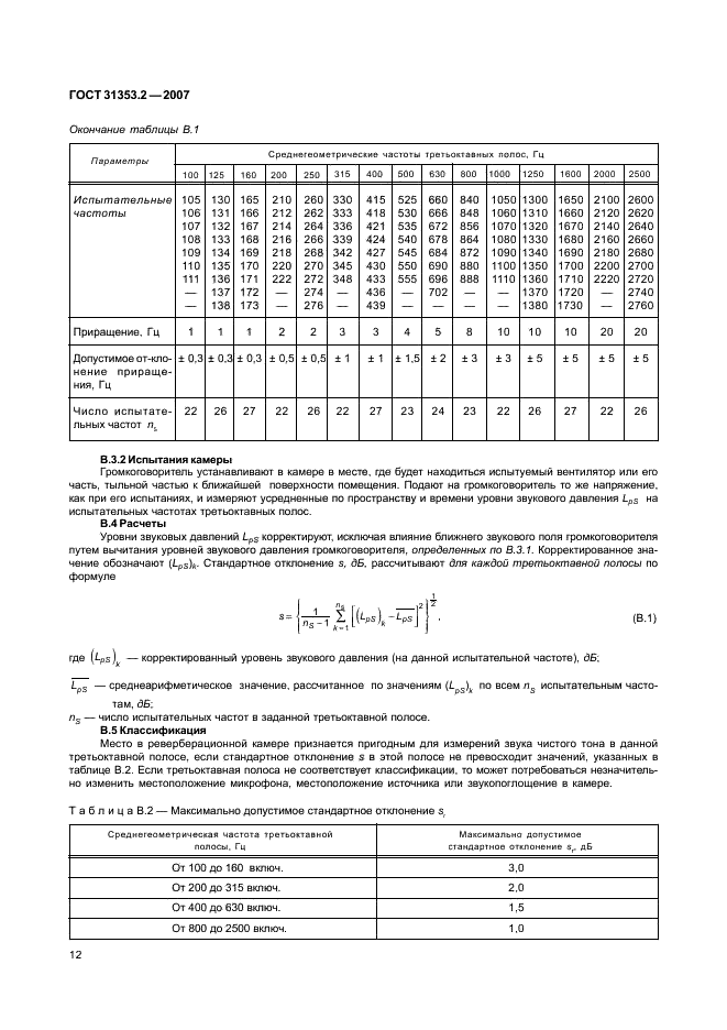 ГОСТ 31353.2-2007 Шум машин. Вентиляторы промышленные. Определение уровней звуковой мощности в лабораторных условиях. Часть 2. Реверберационный метод  (фото 16 из 24)