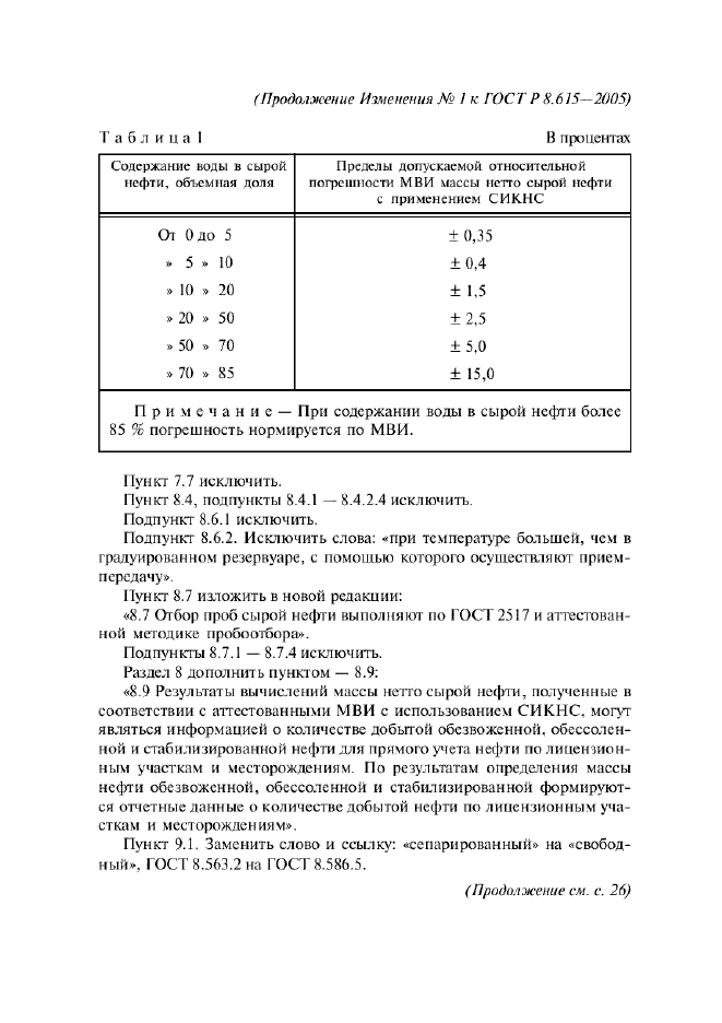 Изменение №1 к ГОСТ Р 8.615-2005  (фото 5 из 6)
