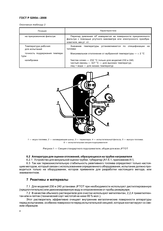 ГОСТ Р 52954-2008 Нефтепродукты. Определение термоокислительной стабильности топлив для газовых турбин. Метод JFTOT (фото 7 из 23)
