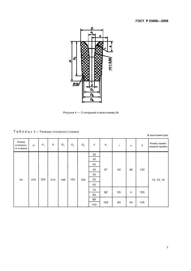 ГОСТ Р 53066-2008 Огнеупоры для разливки стали. Изделия огнеупорные стопорные. Технические условия (фото 10 из 31)