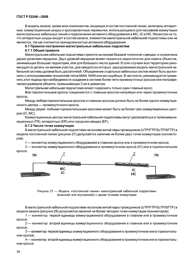 ГОСТ Р 53246-2008 Информационные технологии. Системы кабельные структурированные. Проектирование основных узлов системы. Общие требования (фото 43 из 77)
