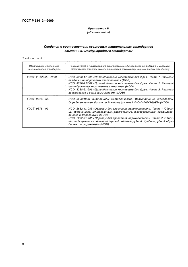 ГОСТ Р 53412-2009 Фрезы для обработки пазов сегментных шпонок. Технические условия (фото 10 из 12)