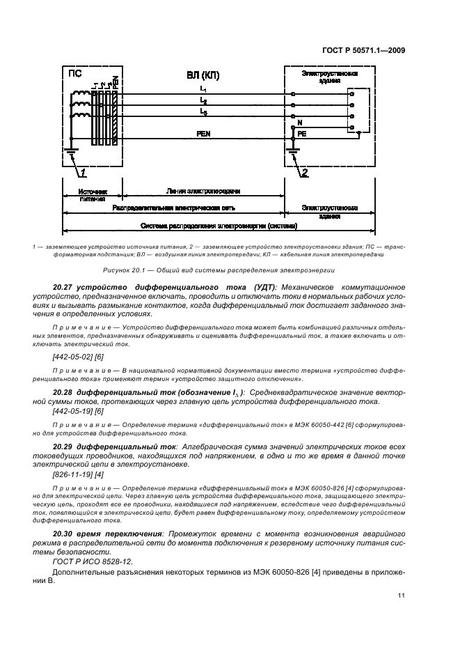 ГОСТ Р 50571.1-2009 Электроустановки низковольтные. Часть 1. Основные положения, оценка общих характеристик, термины и определения (фото 15 из 42)