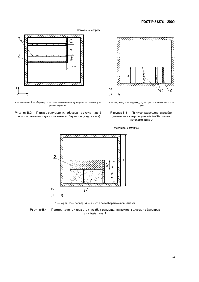 ГОСТ Р 53376-2009 Материалы звукопоглощающие. Метод измерения звукопоглощения в реверберационной камере (фото 19 из 20)