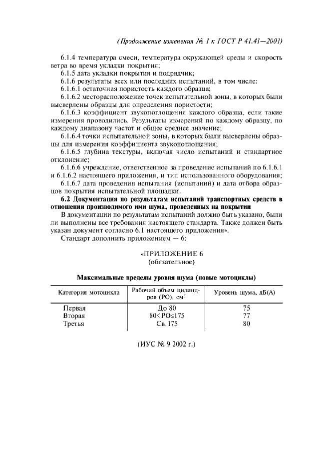 ГОСТ Р 41.41-2001 Единообразные предписания, касающиеся официального утверждения мотоциклов в связи с производимым ими шумом (фото 39 из 39)